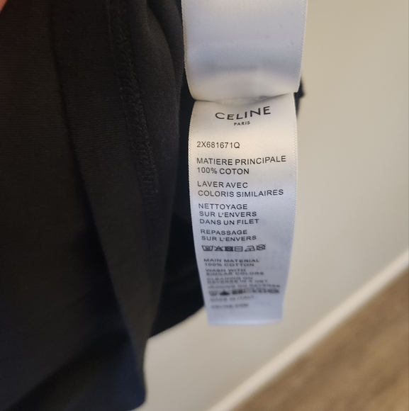 Celine Black Shirt Size Small Unisex - Picture 4 of 6
